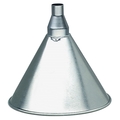 Plews-Edelmann 7" Diameter 1 Quart Galvanized Utility Steel Funnel 75-001
